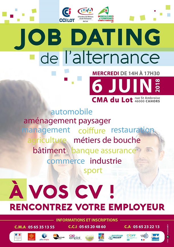 Affiche de la Journée départementale de l'emploi.