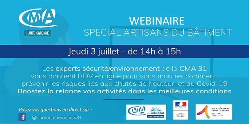 Webinaire – Booster la relance – spécial Ent. Bâtiment – Vend. 03/07 à 14h