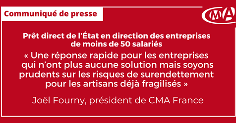 Prêt direct de l’Etat en direction des entreprises de moins de 50 salariés