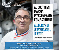 Élections CMA du 1er au 14 octobre 2021 : je vote !