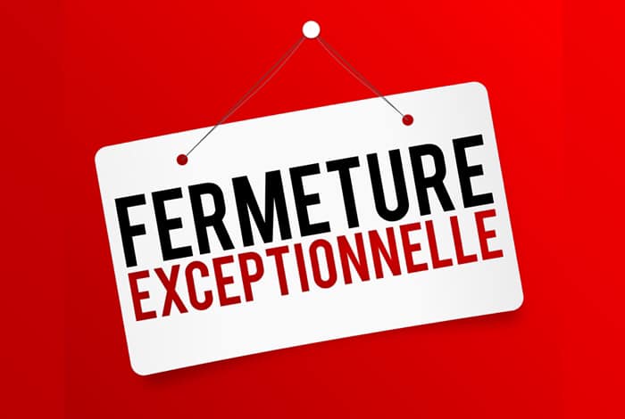 24/12 – Fermeture exceptionnelle