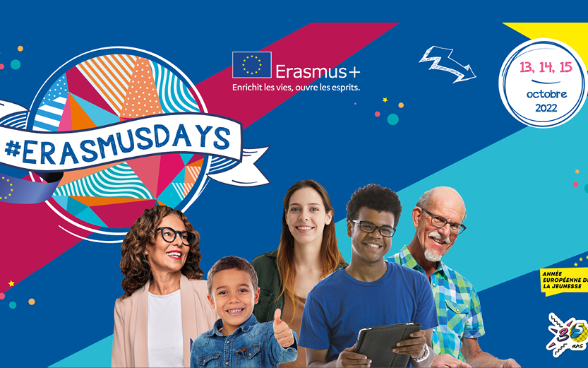 #Erasmusdays 2022 : trois jours pour valoriser les projets européens