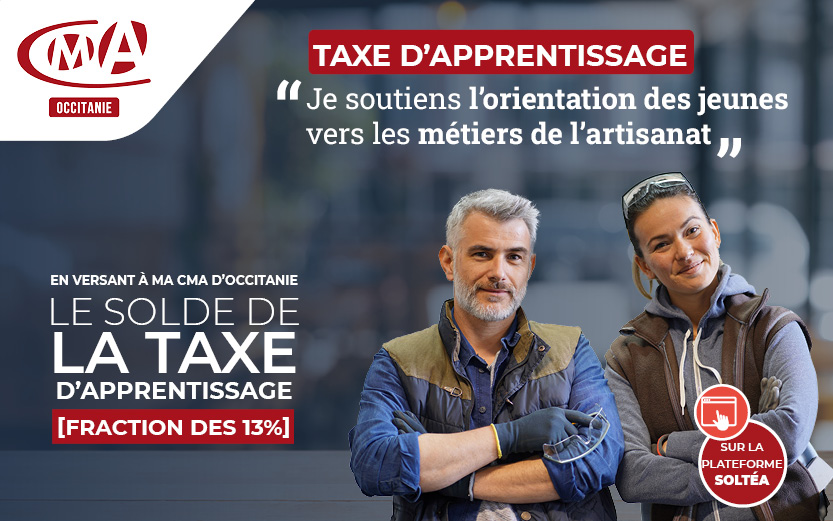 Solde taxe d’apprentissage 2023 : choisissez la CMA du Lot