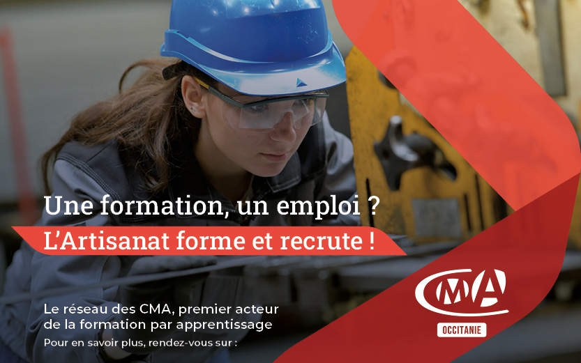 Une formation, un emploi ? L’artisanat forme et recrute !