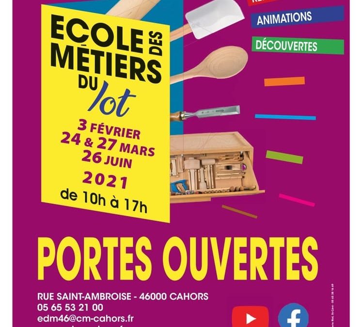 Ecole des Métiers du Lot – Journées Portes Ouvertes