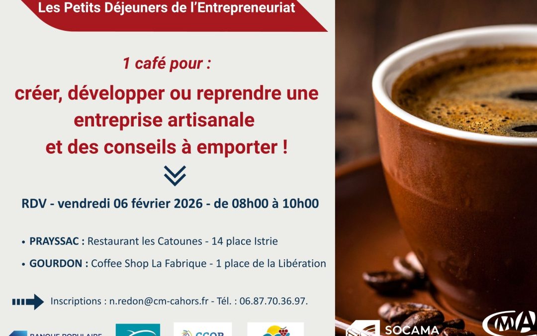 2e édition “Les petits déjeuners de l’entrepreneuriat”