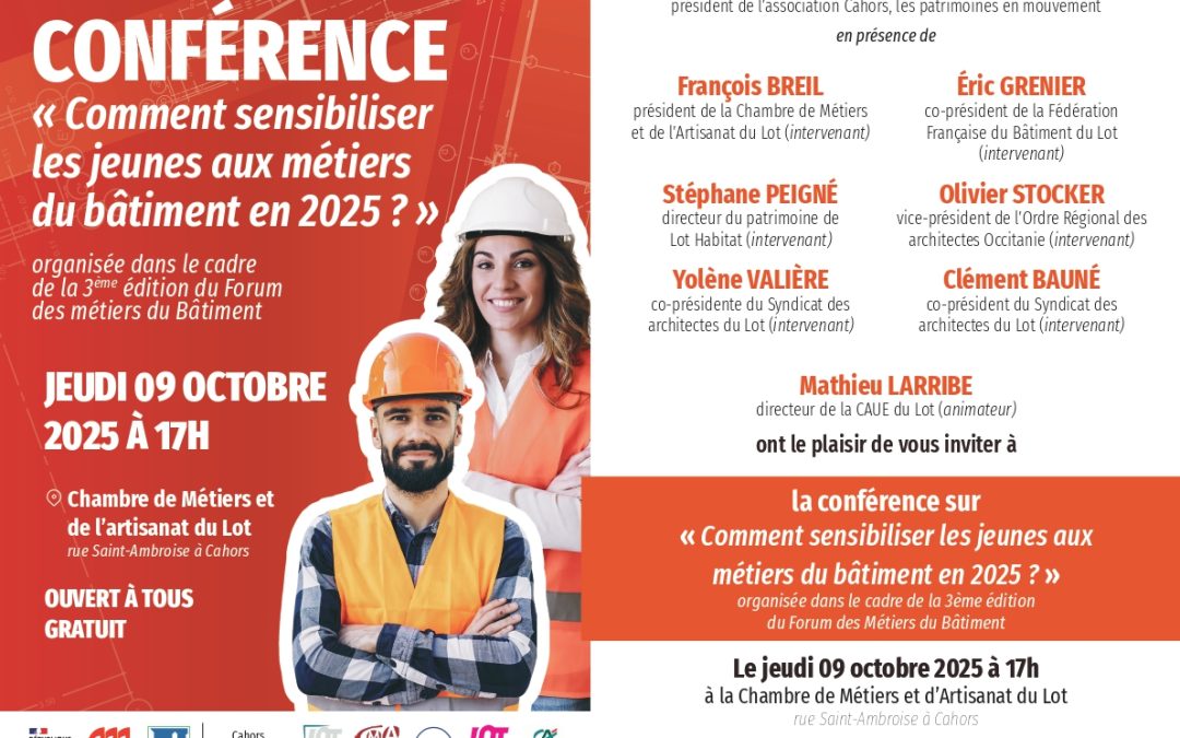 Conférence “Comment sensibiliser les jeunes aux métiers du bâtiment en 2025”