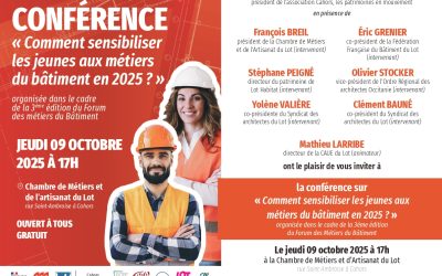 Conférence “Comment sensibiliser les jeunes aux métiers du bâtiment en 2025”