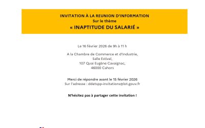 Réunion d’information : inaptitude du salarié