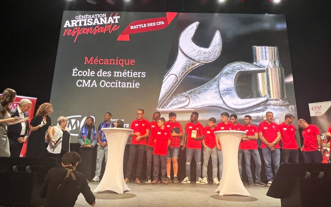 Les apprentis mécaniciens Lotois représentant l’Occitanie remportent la Battle des CFA